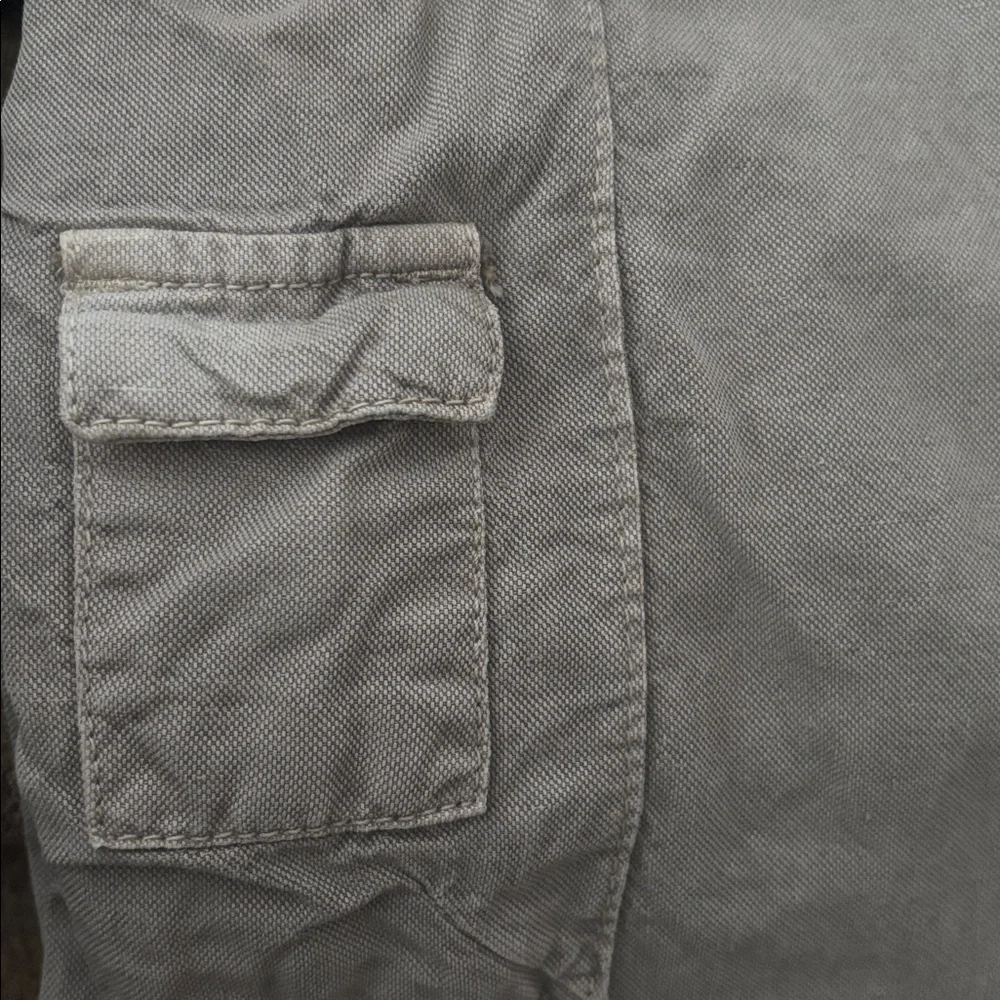 Zara Tan Cargo Pants Utility Pants Linen Lyocel Cotton Blend Women’s Size 0